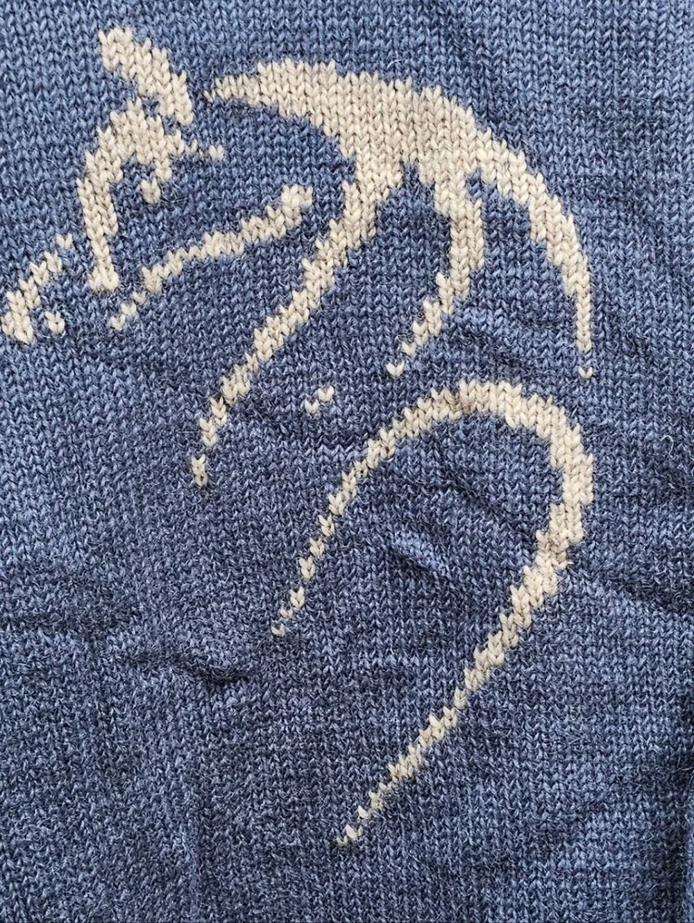 VTG Lost Horizons Fleece Lined Wool Sweater Coat XL Hand Knit Nepal Wild Mustang